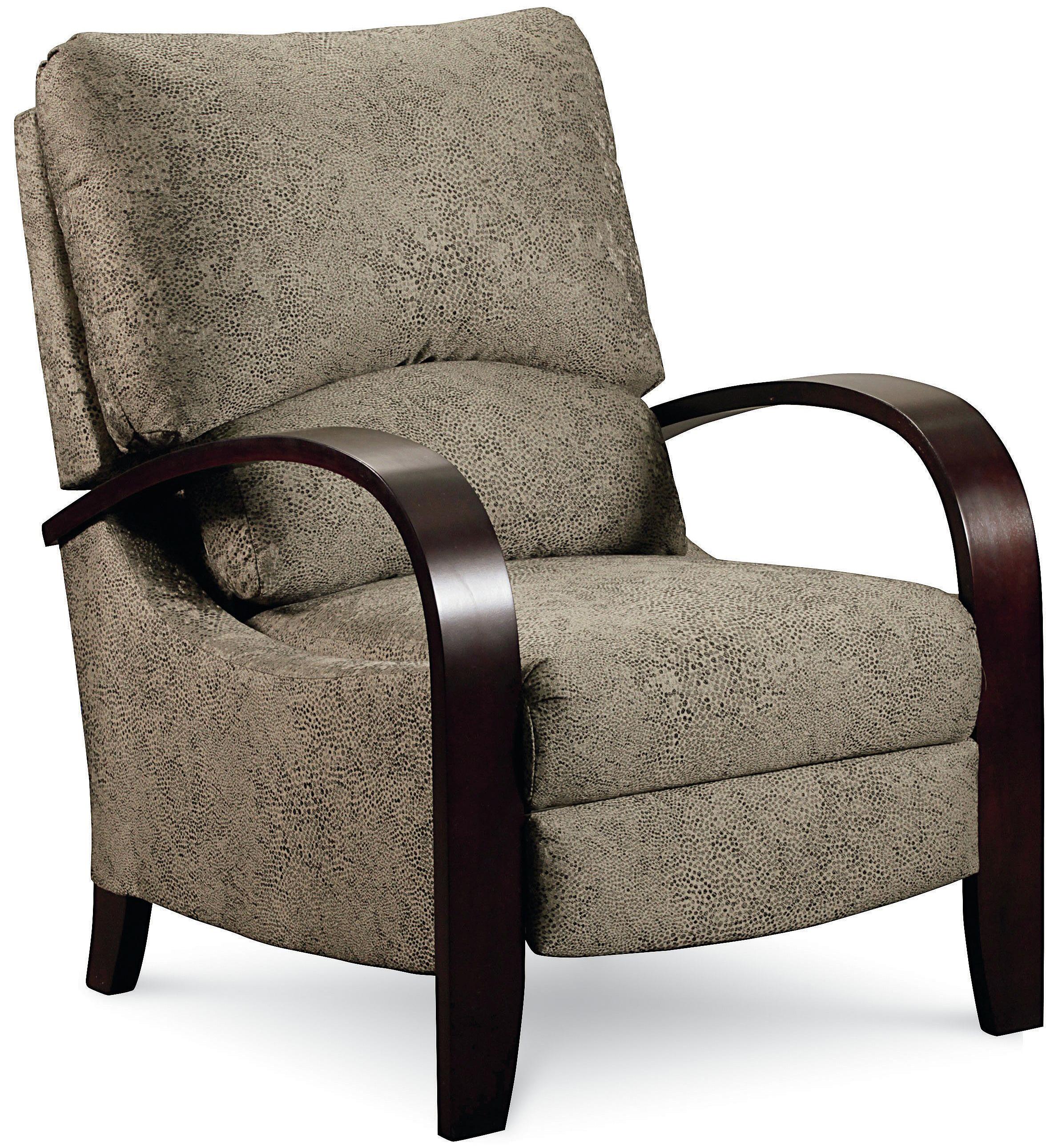 Lane Hi Leg Recliners Contemporary Julia Hileg Recliner with Bentwood